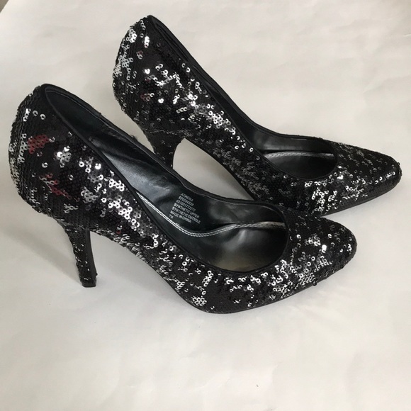 White House Black Market Athena Sequin Heels - Picture 3 of 8